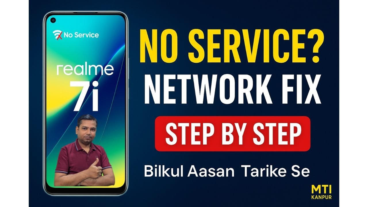 Realme 7i Network Fix | No Service Problem Solution Step by Step 🔧 ...