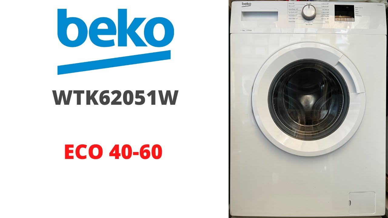 Beko WTK62051W Washing Machine - Eco 40-60