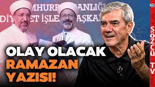 Yılmaz Özdilden Gündemi Sallayan Ramazan Yazısı: Küfredersek Oruç Bozulur Mu?
