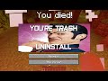 Minecraft but If I die it shows a meme..