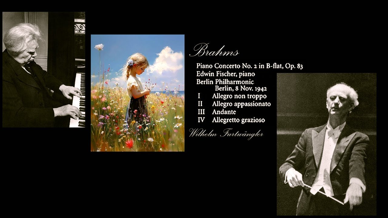 BRAHMS - Piano Concerto nº2O p.83 ~ Edwin Fischer, Berlin Philharminic. Wilhem Furtwängler (1942)