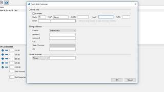 Adding a New Customer Record in AMS