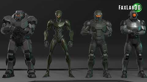 Sci-Fi Robot Characters | Unity Trailer