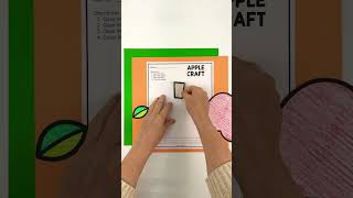 Fall Apple Craft for Preschoolers and Kindergarten #fall #craftsforkids #preschool #kindergarten
