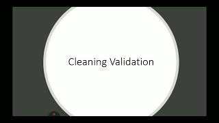 Cleaning Validation-Part 2- Phases