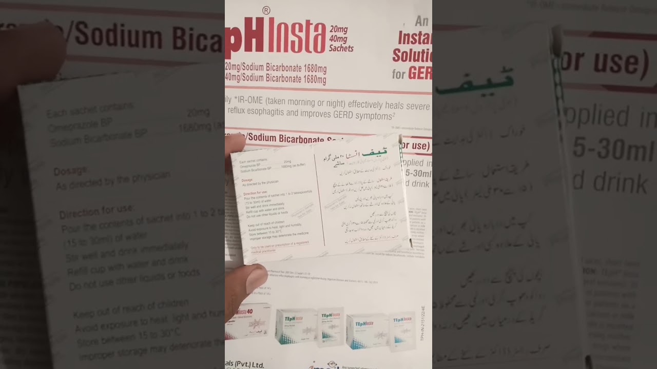 Teph insta 20mg 40mg sachet