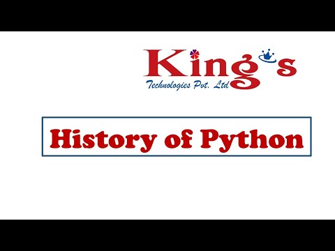 # 2 history of python | Kings Tech | DMReddy