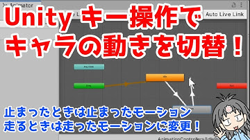 超初心者向けUnityゲーム制作！キー操作時にアニメーションを変更する講座