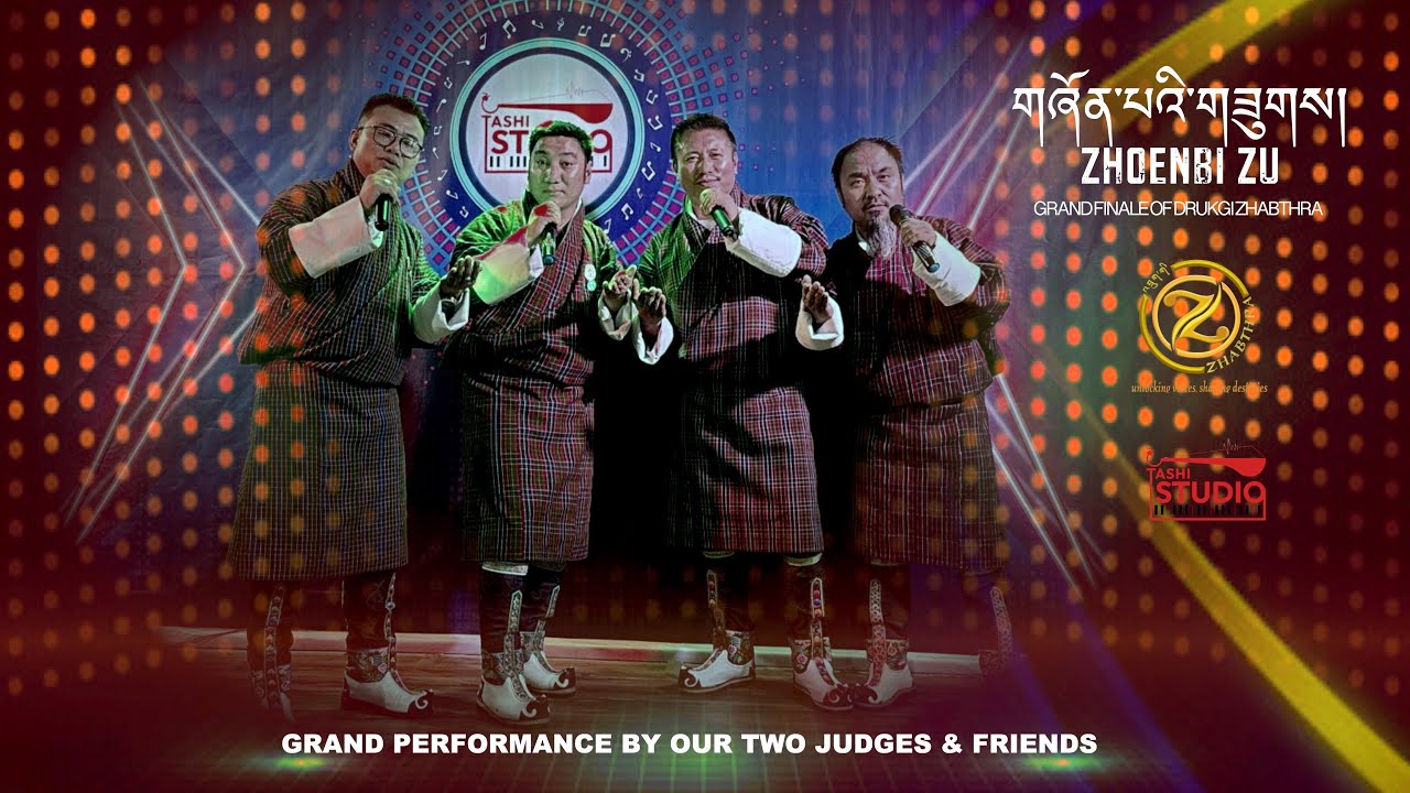 Grand Performance by the two Judges ,Anchor & Lyricist  of Druk Gi Zhabthra Show Grand Finale