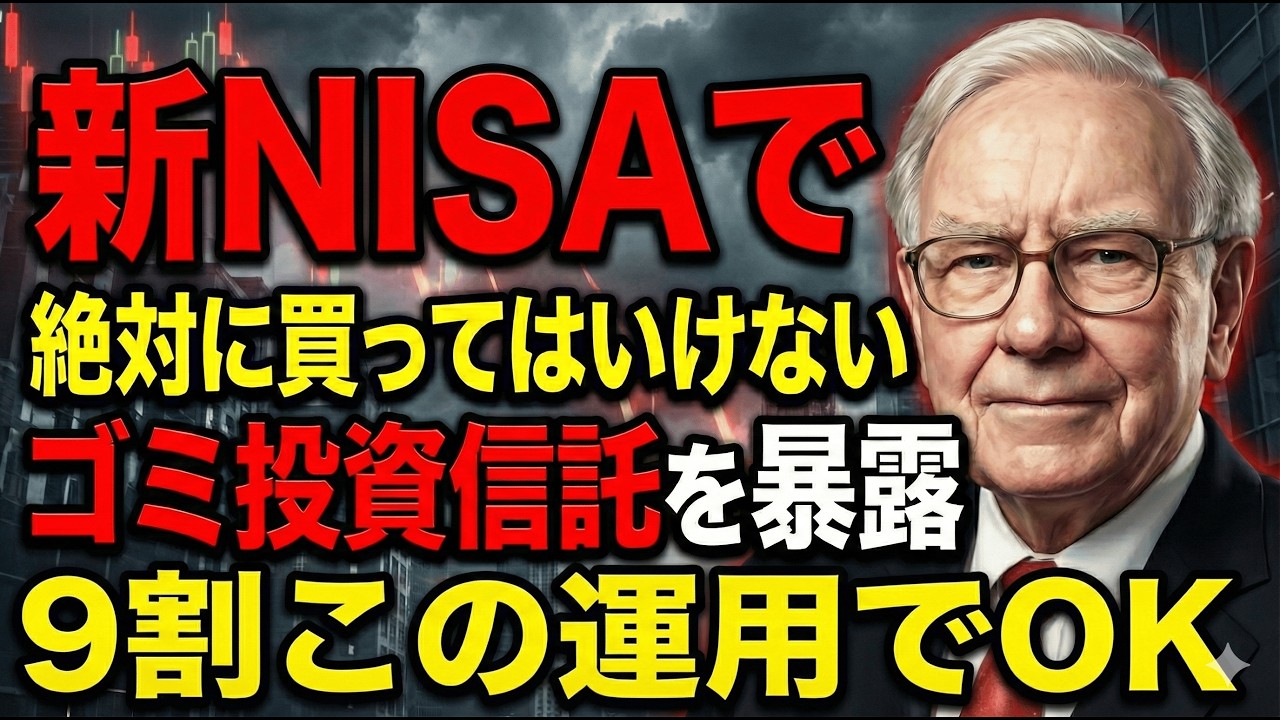 【新NISA人気投信＝ゴミ】ランキング上位を信じて買うと、高い手数料で利益が消え銀行だけが儲かります。今すぐ見直すべき新NISA投資信託3つの特徴。