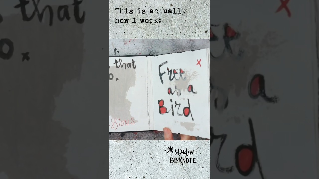 This is How I Work! #artjournal #artjournaling #rawart #mentalhealth