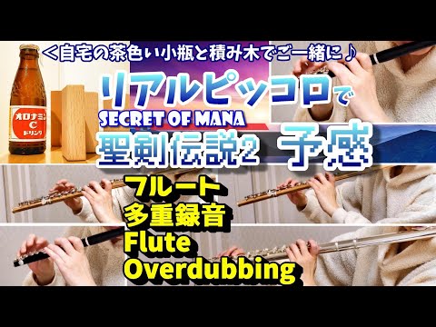 【聖剣2】予感 Prophecy　SECRET of MANA　リアル打ち込み+リアルピッコロフルート多重録音 FluteEnsemble OverDubbing