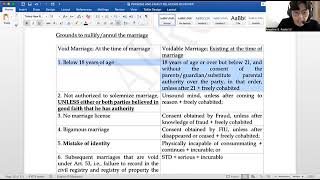PFR PART  8: VOID MARRIAGES