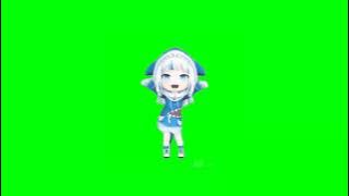 Gawr Gura konosuba dance green screen