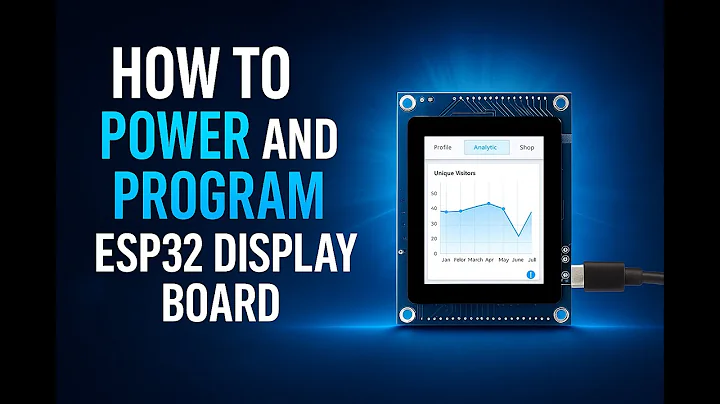 Tutorial: How to power and program VIEWE ESP32 display ? #esp32display #lvgl #arduino