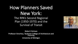 How Planners Saved New York