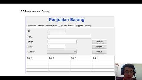 Preseentasi Kelompok Aplikasi Penjualan Barang dengan MySQL