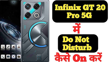 How to enable Do not disturb mode in Infinix GT 20 Pro 5G || Infinix GT 20 Pro 5G do not disturb||