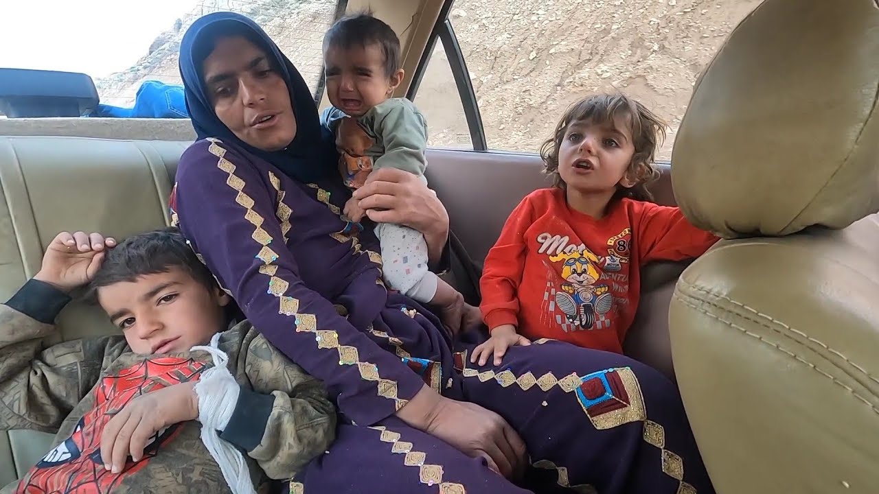 The bitter story of a nomadic woman and a young child by a cruel husband