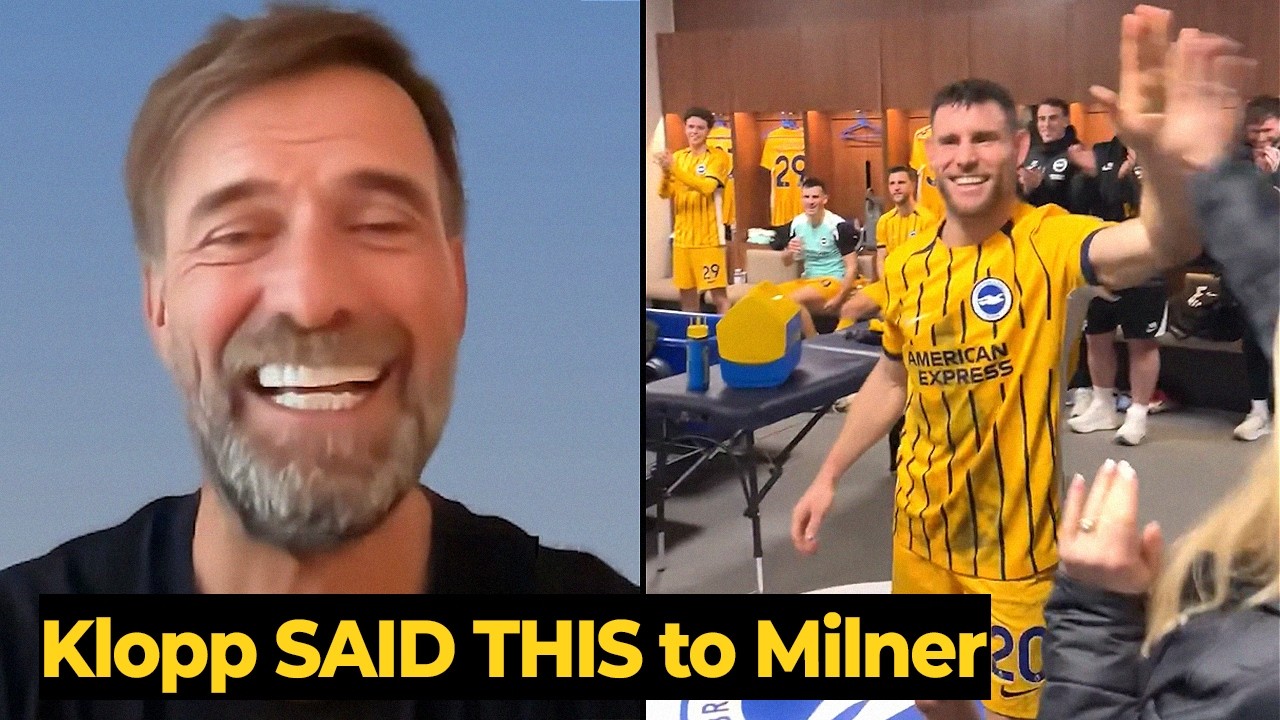 Jurgen Klopp reaction to James Milner breaking Premier League history