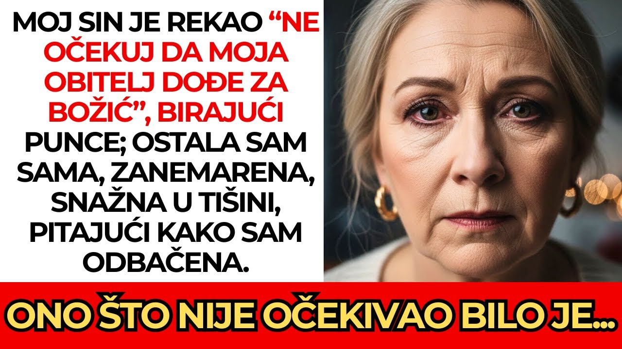 Moj sin je rekao: “Ne očekuj da moja obitelj dođe za Božić 🎄 idemo kod punaca…” 🤐