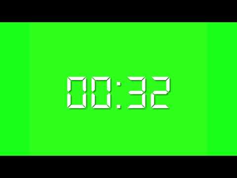 1 minute Clock timer ।। 60 seconds timer countdown greenscreen ।।  countdown timer 60 seconds.