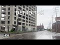 Driving Detroit 4K HDR - Southside Heavy Industry Closures - USA