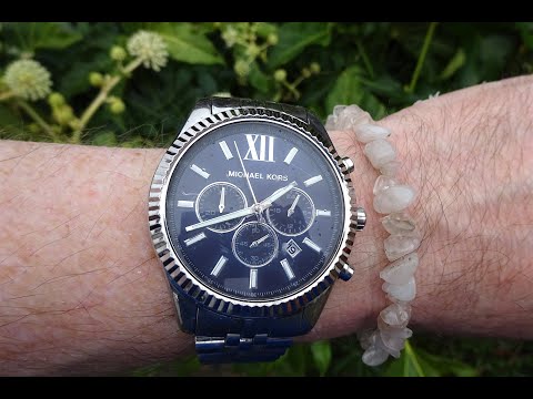 Michael Kors Lexington watch review model MK8280 - YouTube