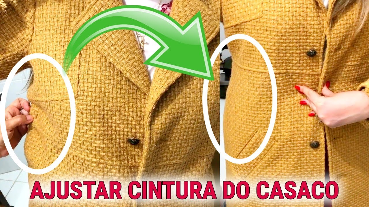 AJUSTAR CINTURA CASACO FEMININO COM FORRO (ACINTURAR BLAZER)