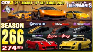 CSR2 | SEASON 266 (274 BETA) | COMPLETE INFO!