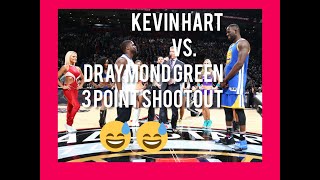 Kevin Hart vs Draymond Green   3 point Shootout   2016 All Star Weekend😅😅😅