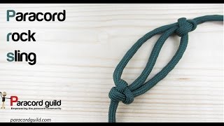 How to make a paracord rock sling