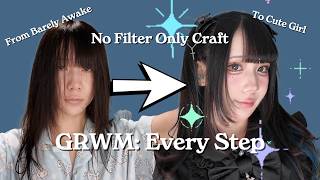 GRWM: Casual/Natural Jirai Kei Makeup