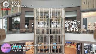Brand New Schindler 5000 MRL Scenic Lifts - Living World Grand Wisata, Bekasi