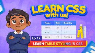 Episode-17 Learn Table Styling in CSS | Easy Tutorial for Kids | Coding For Kids Nepal