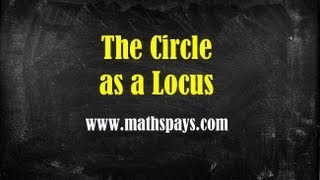 The circle as a locus