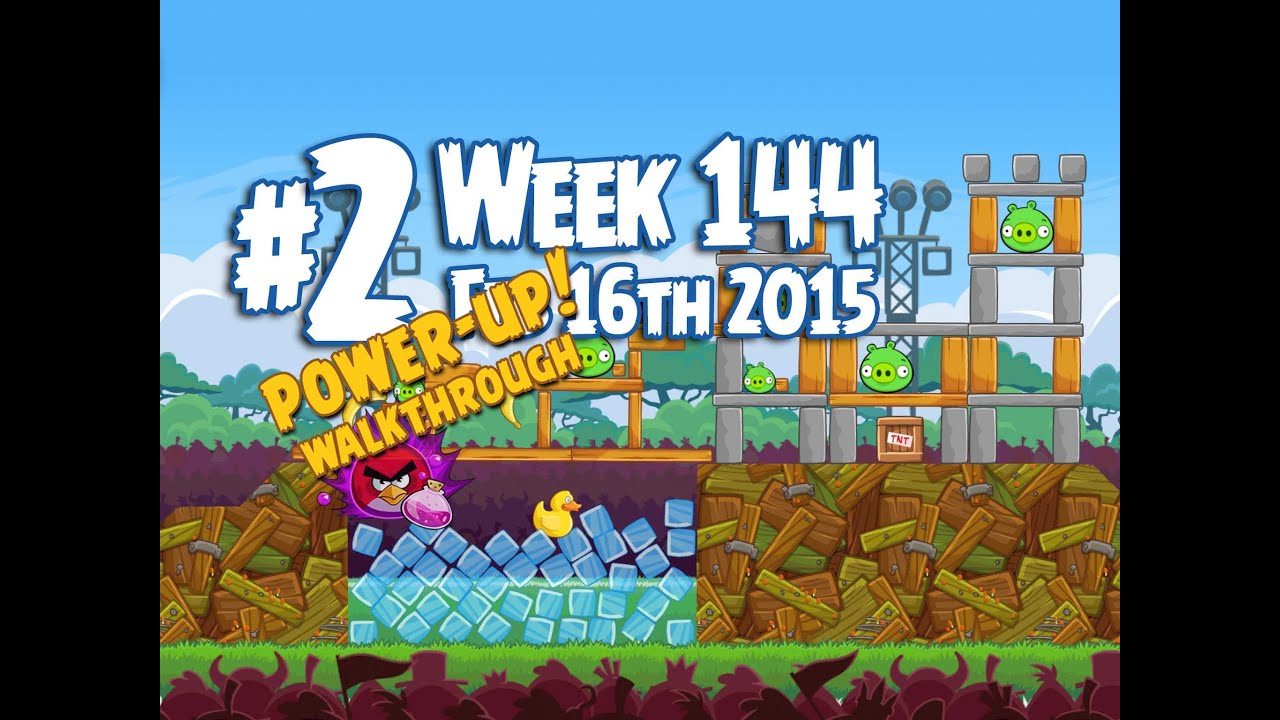Angry Birds Friends Tournament Level 2 Week 144 Power Up Highscore Walkthrough