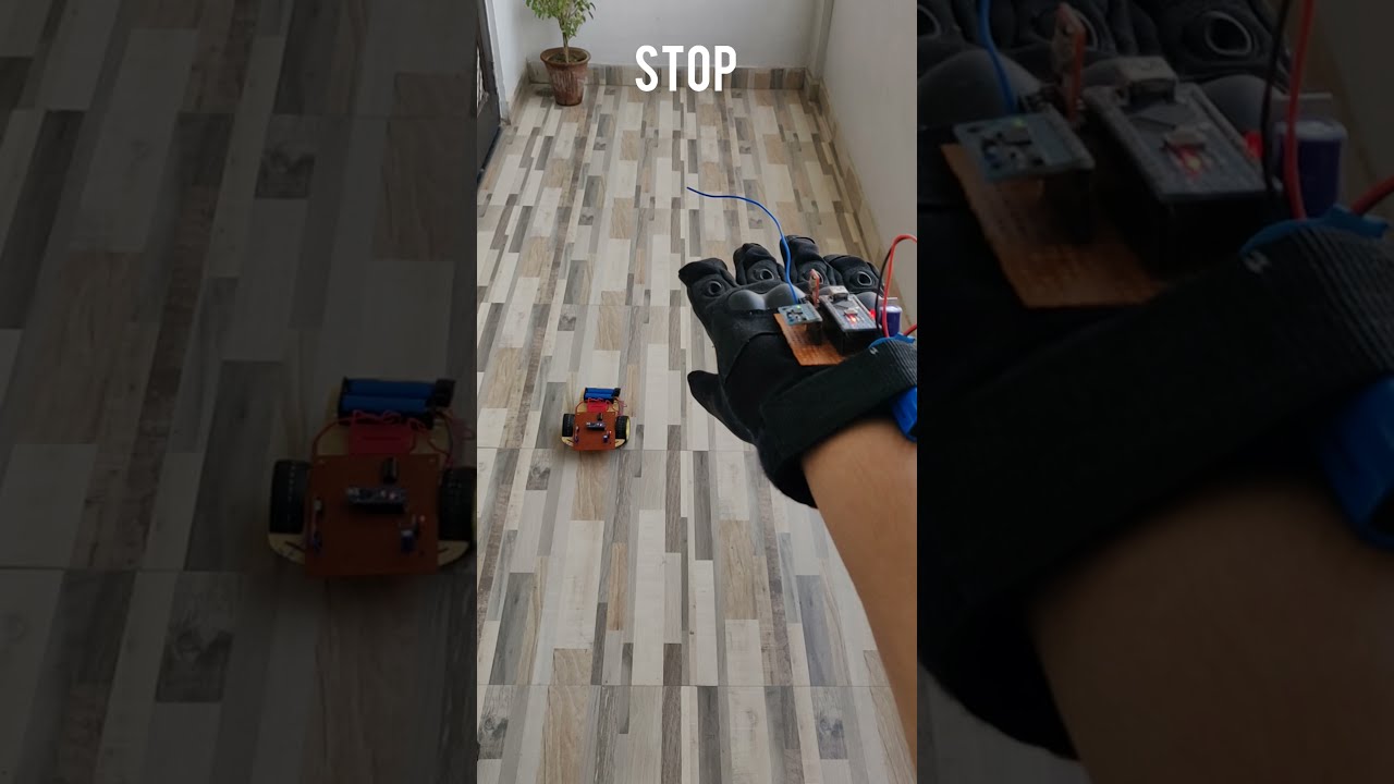 Hand Gesture Controlled Robot Car || Arduino Nano, MPU-6050, RF TX/RX, L293D || IoT Project