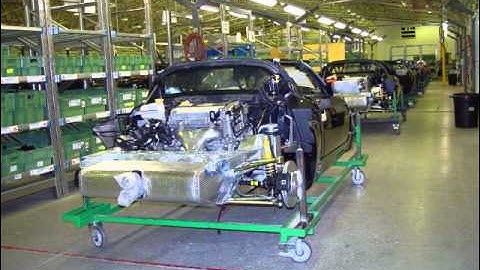 Opel Speedster / VX220 production line at Lotus Hethel