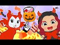 BABIES ALEX AND LILY 😈😼 Kira and Lily dress up as DEVILS for Halloween!