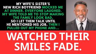 MY WIFE’S SISTER’S NEW RICH BOYFRIEND MOCKED ME AT DINNER. EVERYONE LAUGHED... | Life Stories.