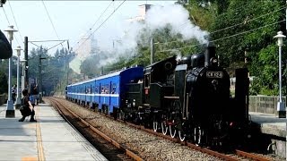 2013/11/09-蒸汽機車CK124苗栗客家美食節專列2236次,南勢站鳴笛通過.