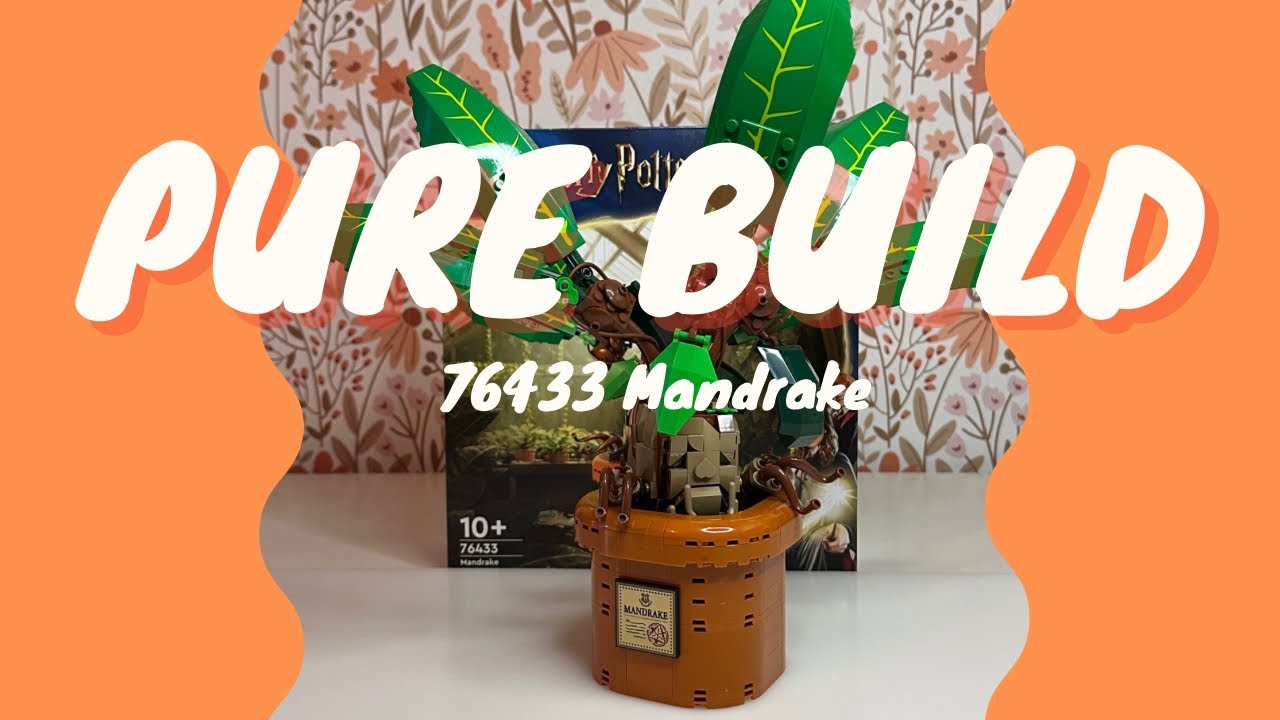 LEGO HARRY POTTER 76433 Mandrake - Pure build - YouTube