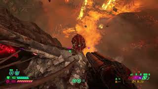 Cacodemon Eats Cyber Mancubus Goo and dies
