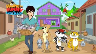 Hunny Bunny ने मार्केट से खरीदी ताज़ी मछली | Hunny Bunny Jholmaal Cartoon | Hindi Stories