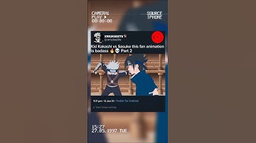 Kid Kakashi vs Sasuke this fan animation is badass 🔥💀 Part 2 #naruto #narutoshippuden #shorts