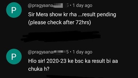 Magadh University 2020-23 Part1 Result जारी/MU BA, BSc Part1 Result Live देखे MU Update News Today