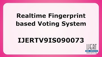 Realtime Fingerprint based Voting System