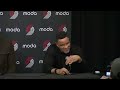 1999-2000 Trail Blazers Presser: Bonzi Wells, Steve Smith, Damon Stoudamire, and Mike Dunleavy