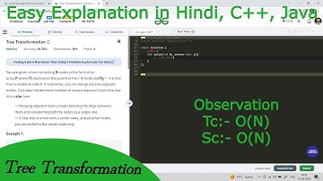 Tree Transformation | Hindi | GFG POTD | C++ | Java | Code Kar Lo